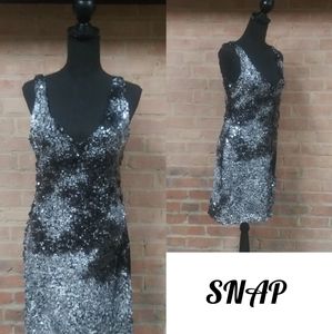 SNAP | NWT Tye Dye Sequin Mini Dress - Large